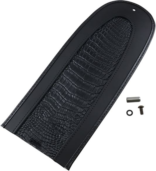 DRAG SPECIALTIES Fender Skin - Embossed Faux Gator Leather Center 1405-0148