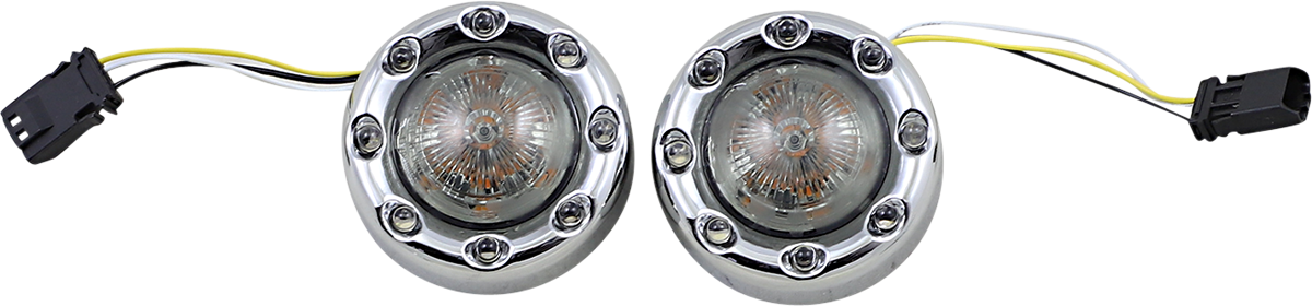 CUSTOM DYNAMICS Bullet Turn Signal JAE - Chrome - Smoke Lens PB-BR-AW-JAE-CS