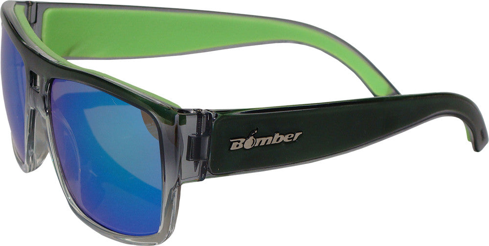 BOMBER Irie Bomb Floating Eyewear Crystal Smoke W/Grn Mirror IRE104-GM-GF