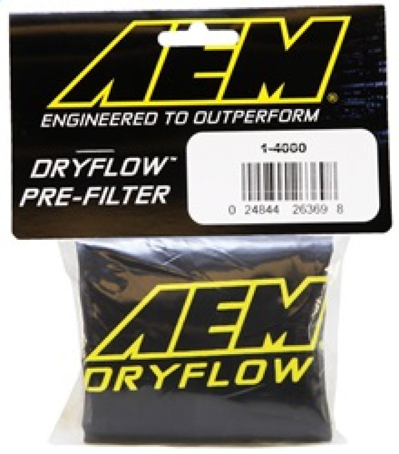 AEM Air Filter Wrap 6 inch Base 5 1/4 inch Top 5 inch Tall 1-4000