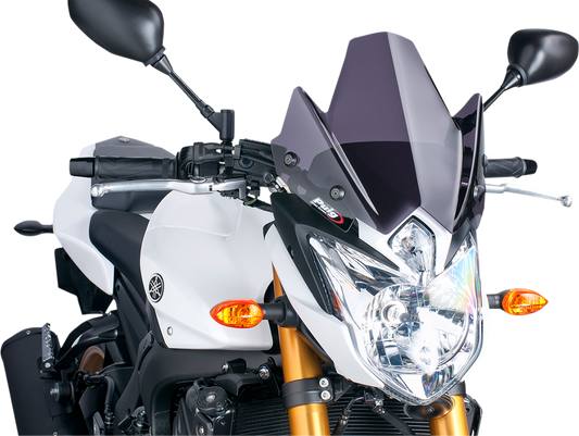 PUIG HI-TECH PARTS New Generation Windscreen - Dark Smoke - FZ8 5872F