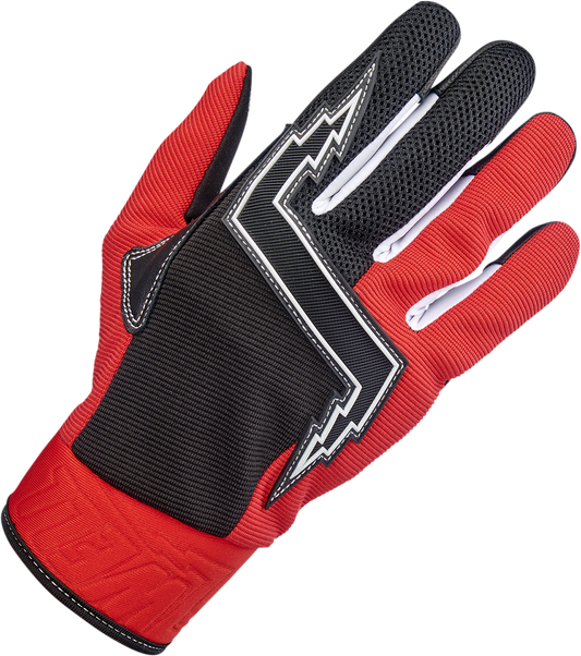 BILTWELL Baja Gloves - Red - Medium 1508-0801-303