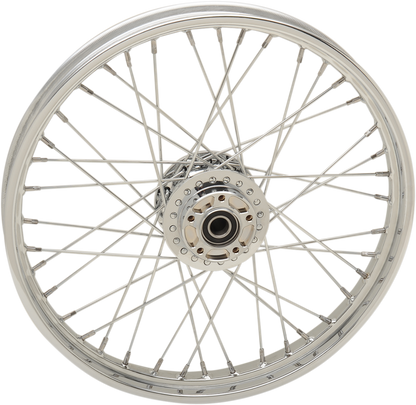 DRAG SPECIALTIES Front Wheel - Single Disc/No ABS - Chrome - 21"x2.15" - '08-'17 FXD N/F FXDWG MODELS 64389A