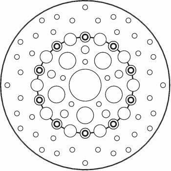 MOTO-MASTER Brake Rotor - Front - Kingman 111082-PU