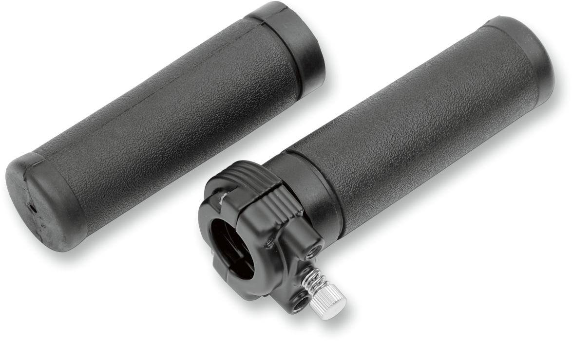 DRAG SPECIALTIES Conjunto del acelerador - Cable doble - Negro 12-0914DAMB 