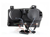 ANZO 2005-2010 Chrysler 300 Projector Headlights w/ Halo Black (Does Not Fit S Models) 121152