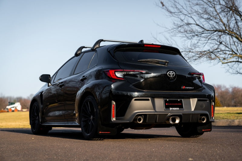 Rally Armor 2023 Toyota GR Corolla Black UR Mud Flap w/ Dark Grey Logo MF89-UR-BLK-DGRY