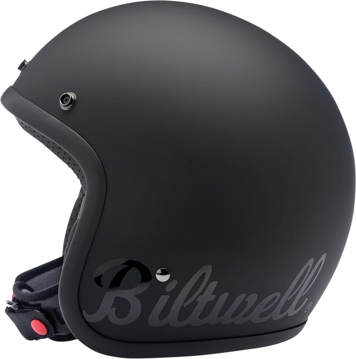 BILTWELL Bonanza Helmet - Flat Black Factory - XS 1001-638-201