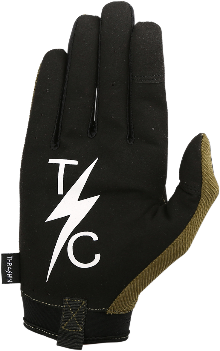 THRASHIN SUPPLY CO. Covert Gloves - Tactical Green - Large CVT-06-10