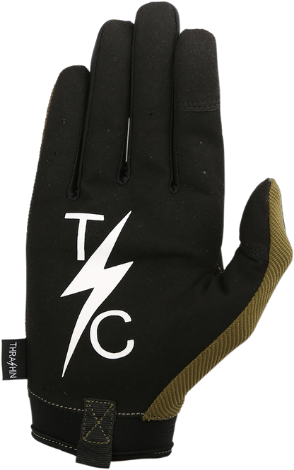 THRASHIN SUPPLY CO. Covert Gloves - Tactical Green - Large CVT-06-10