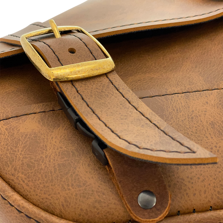 WILLIE & MAX LUGGAGE Softail Swing Arm Bag - Brown 59777-08