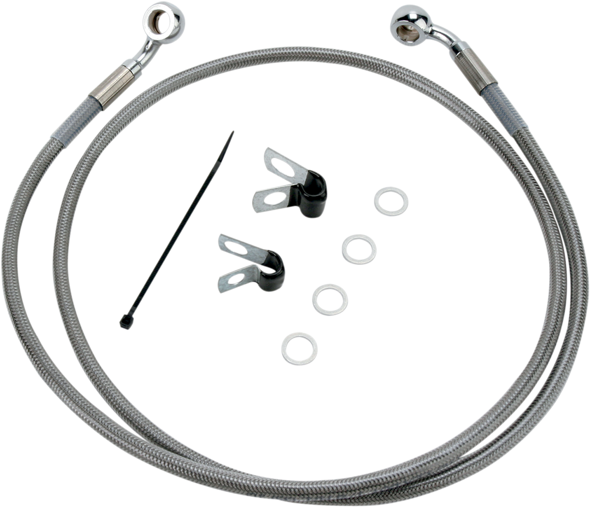 DRAG SPECIALTIES Línea de freno - Delantera - +6" - Acero inoxidable - XL 660313-6 