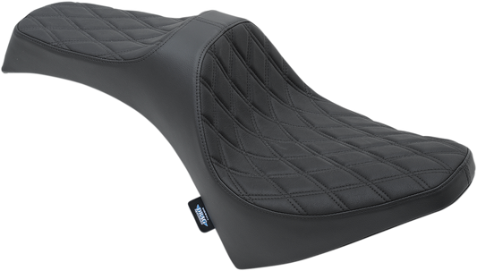 DRAG SPECIALTIES Predator III Seat - Double Diamond - Black Stitching -'15-'22 Scout 0810-2119