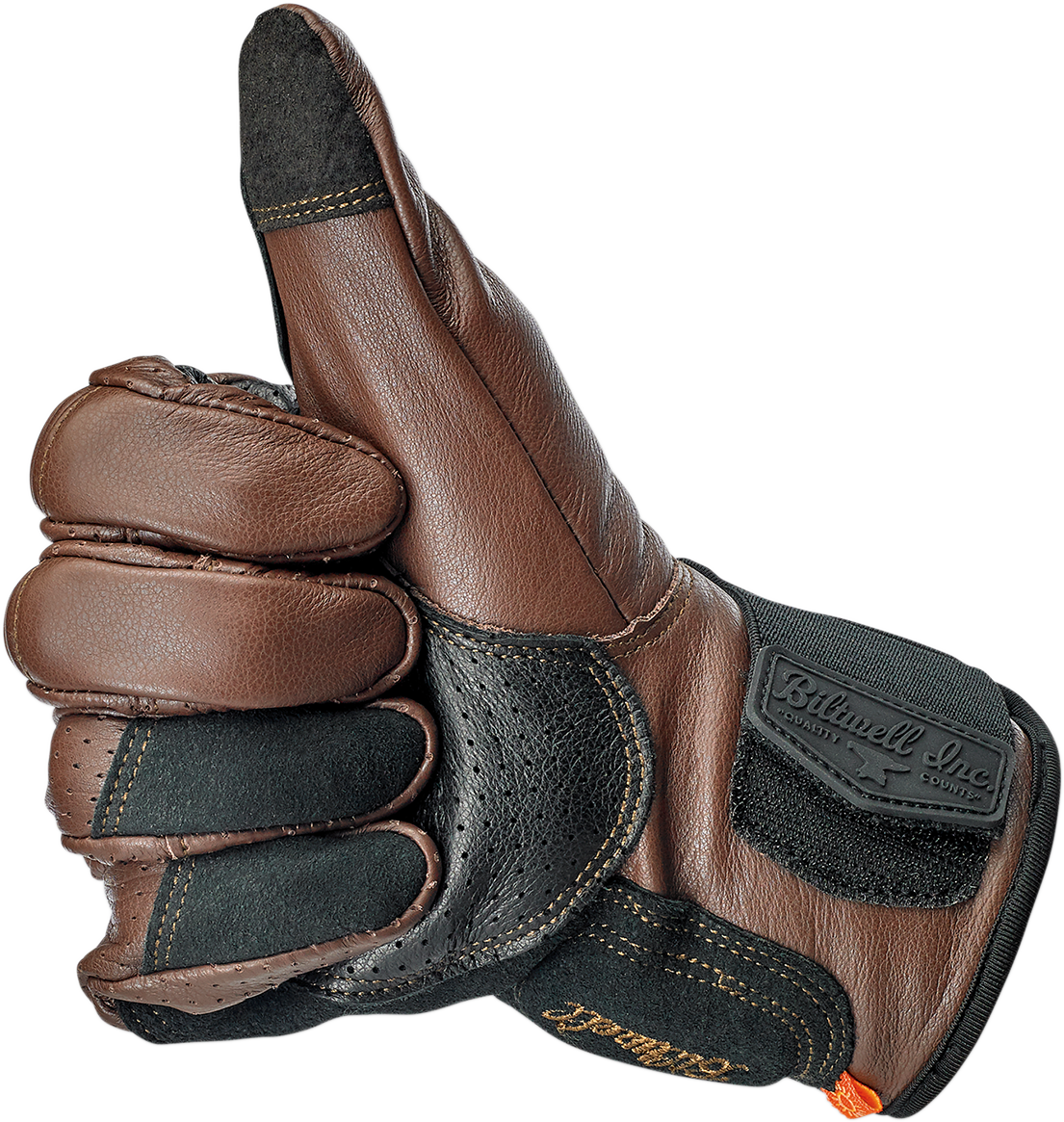 BILTWELL Borrego Gloves - Chocolate/Black - XL 1506-0201-305