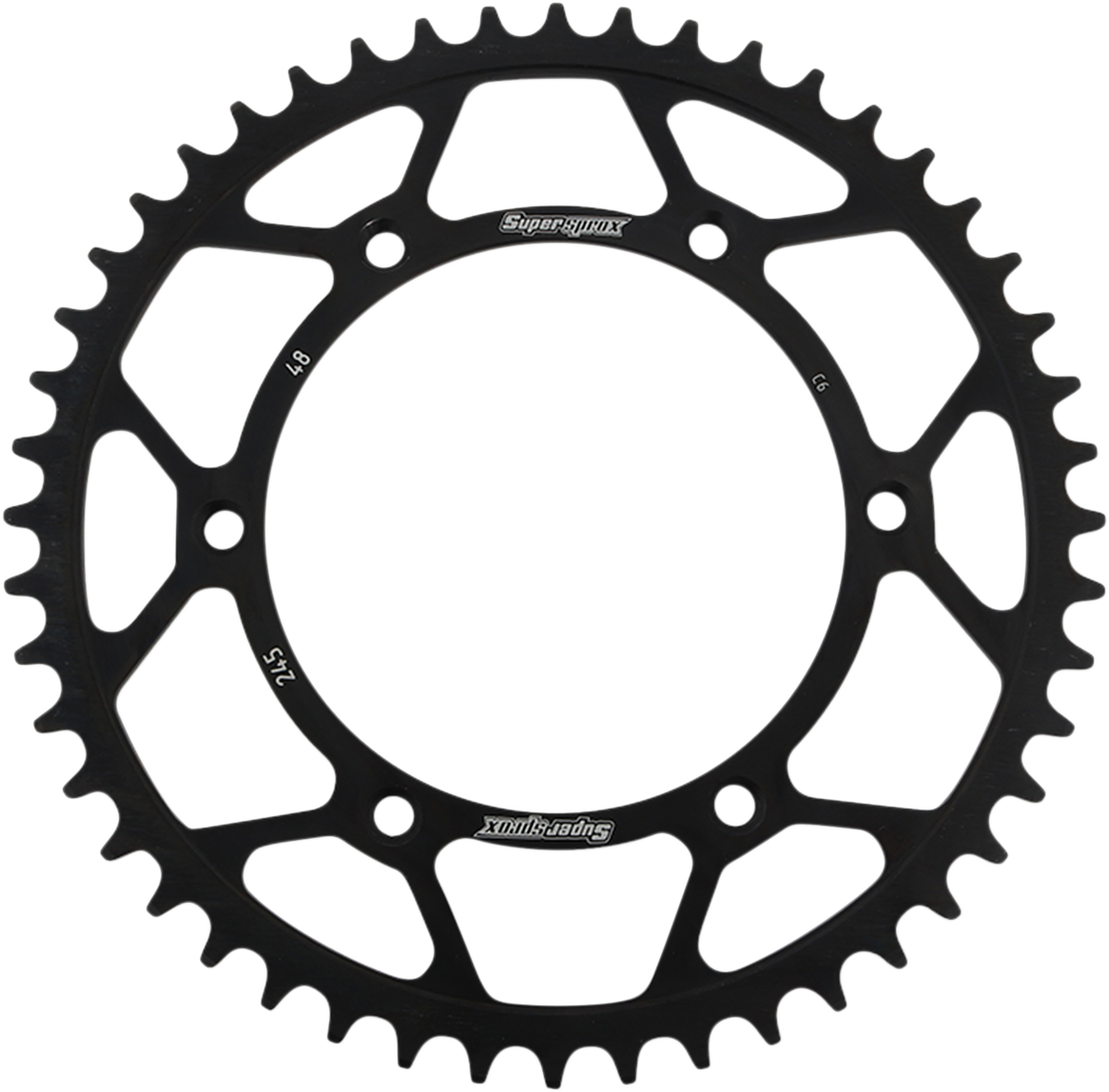 SUPERSPROX Steel Rear Sprocket - 48 Tooth RFE-245-48-BLK