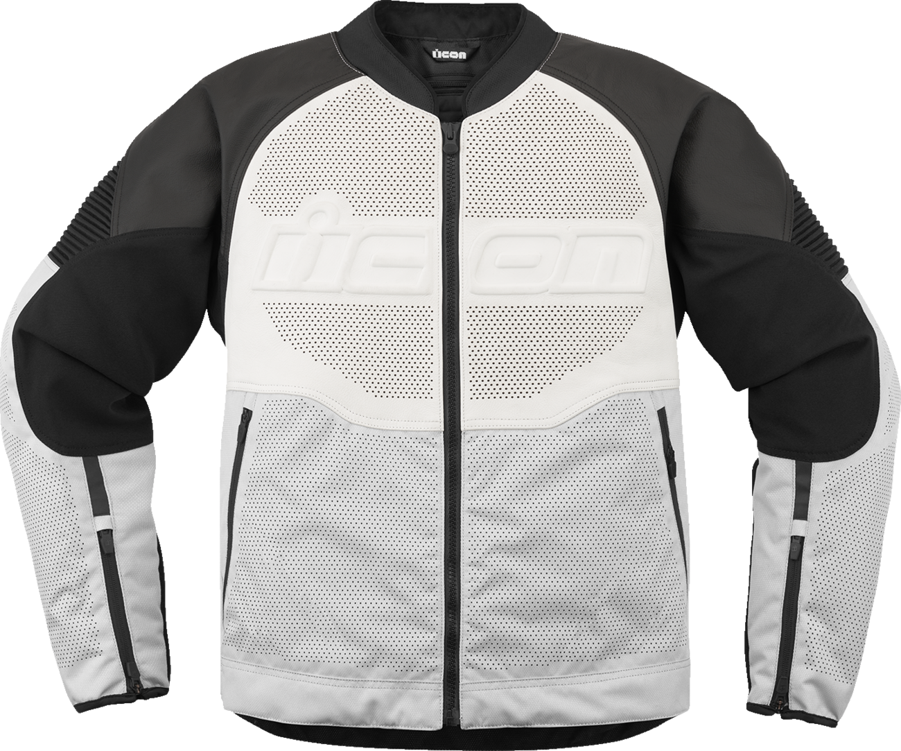 ICON Overlord3™ Leather Jacket - White - Small 2810-4118