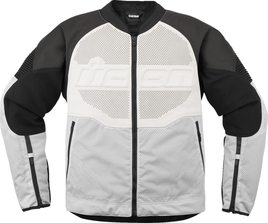 ICON Overlord3™ Leather Jacket - White - Small 2810-4118