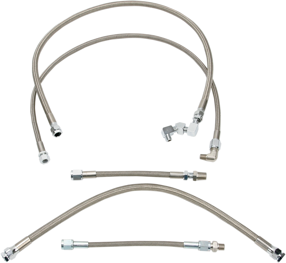 DRAG SPECIALTIES Oil Line Kit - Stainless Steel - Sportster 606007