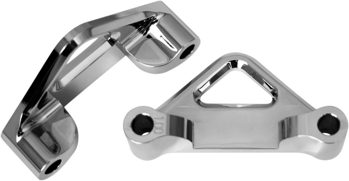 ACCUTRONIX Hot Legs/Bagger Legs Fender Spacers - Chrome - 1.00" Spacer - For 6" Width Fender TFS41-EMF100C