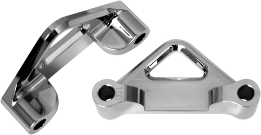 ACCUTRONIX Hot Legs/Bagger Legs Fender Spacers - Chrome - 1.00" Spacer - For 6" Width Fender TFS41-EMF100C