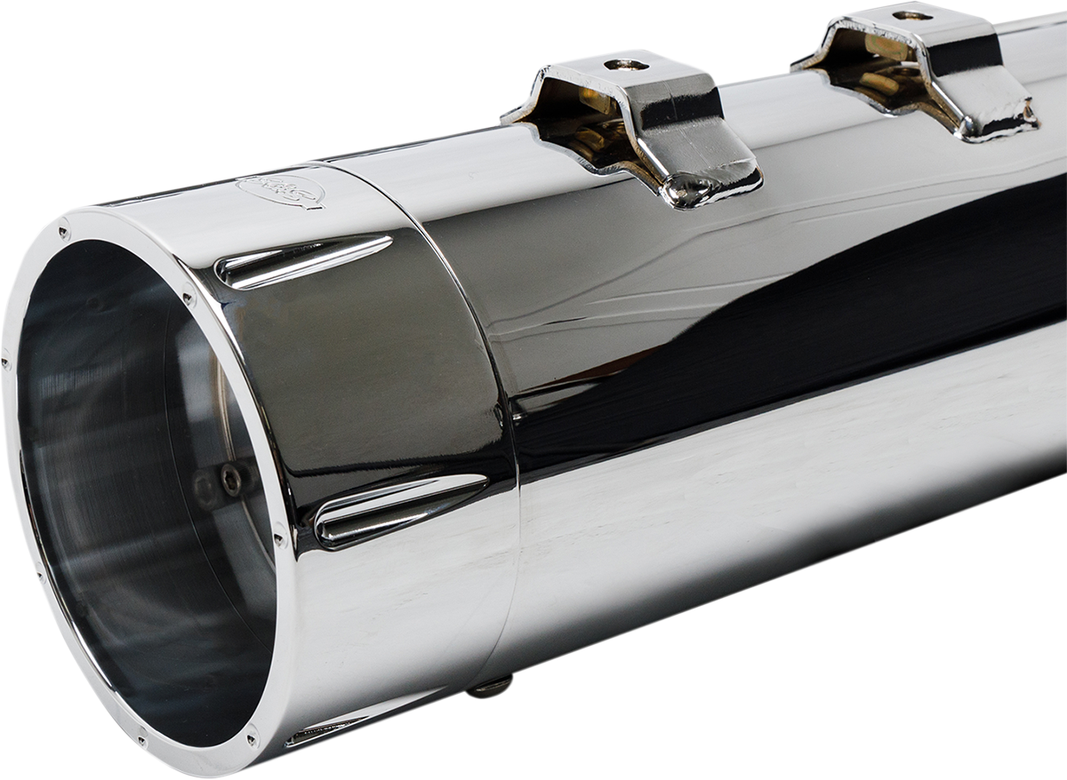 S&S CYCLE Mufflers - Chrome - Chrome Tracer S/B CHR W/CHR END CAPS 550-0669