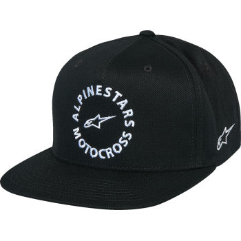 IN STOCK ALPINESTARS MX Snapback Hat - Black 1216-81140-10-OS