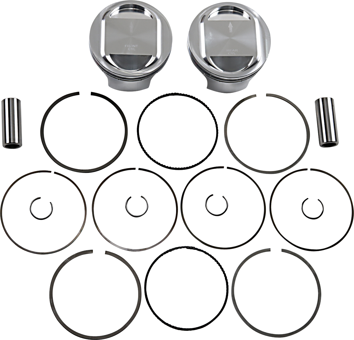 JE PISTONS Piston Kit - 98" - Twin Cam 324722