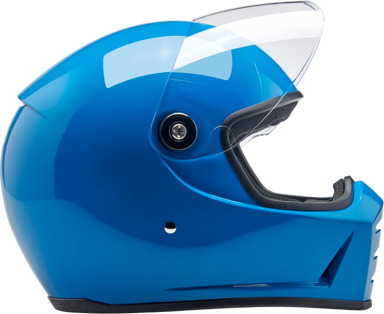 BILTWELL Lane Splitter Helmet - Gloss Tahoe Blue - Small 1004-129-502