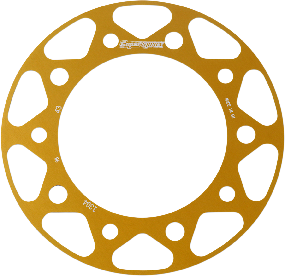 SUPERSPROX Edge Rear Sprocket Insert - Gold RACD1304-43-GLD