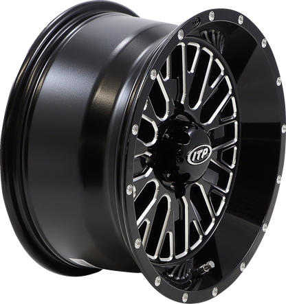 ITP Wheel - Momentum - Front/Rear - Black/Milled - 14x7 - 4/110 - 4+3 (+10 mm) 1422734731B