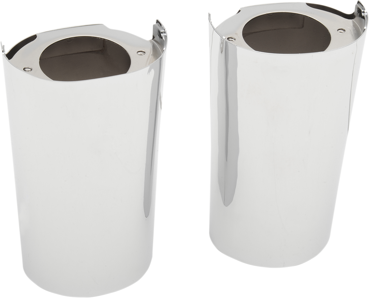 DRAG SPECIALTIES Fork Slider Covers - Chrome 77485