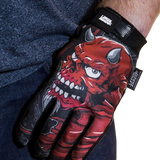 LETHAL THREAT Good N Evil Skulls Gloves - Black - Small GL15021S