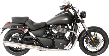 MUSTANG Seat - Vintage - Wide - Touring - Without Driver Backrest - Two-Piece - Smooth - Black 76831