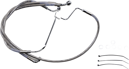 DRAG SPECIALTIES Brake Line - +6" - Stainless Steel 614085-6