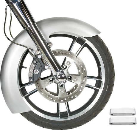 RUSS WERNIMONT DESIGNS Custom Dresser Front Fender for 21" Wheel - Steel - LS-2 Style - 5.5" W x 43" L RWD-50137