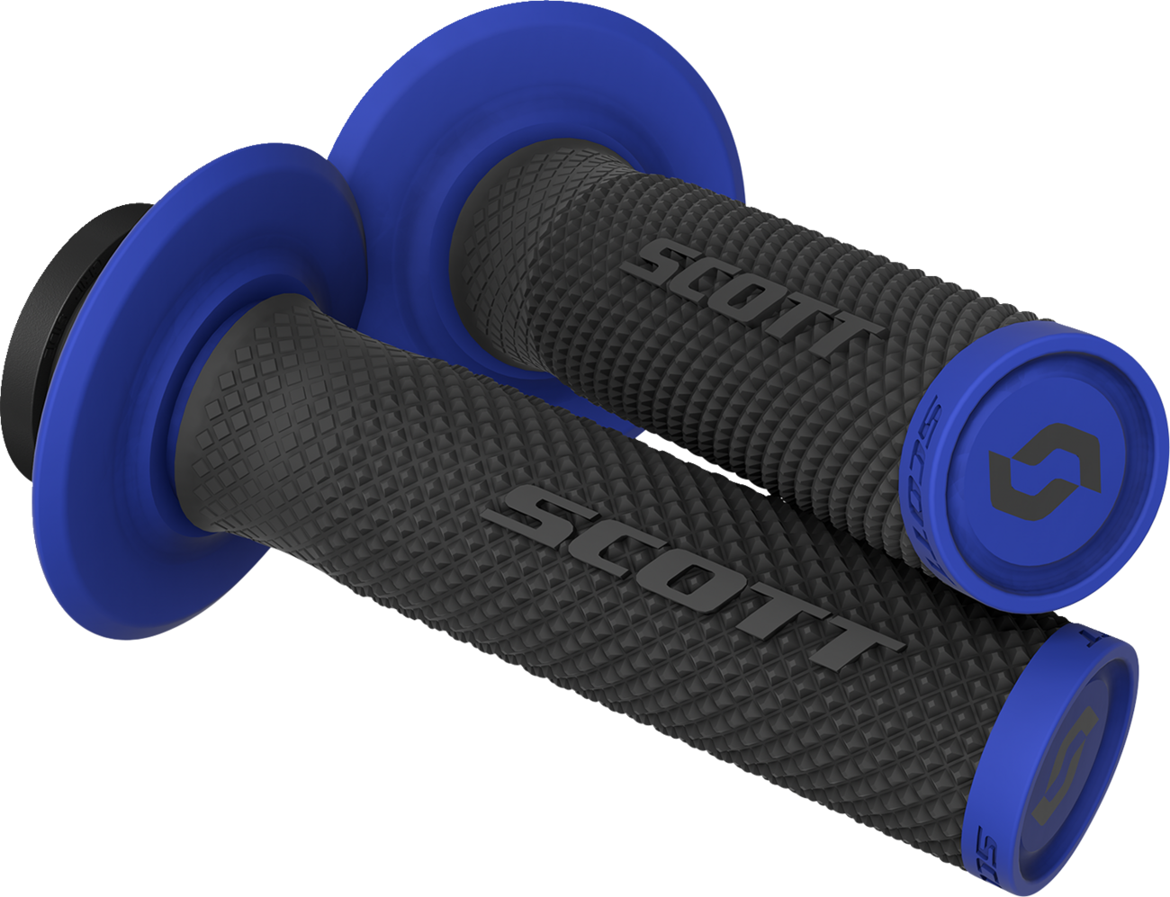 SCOTT Grips - SX II - Lock-On - Black/Blue 292452-1004222