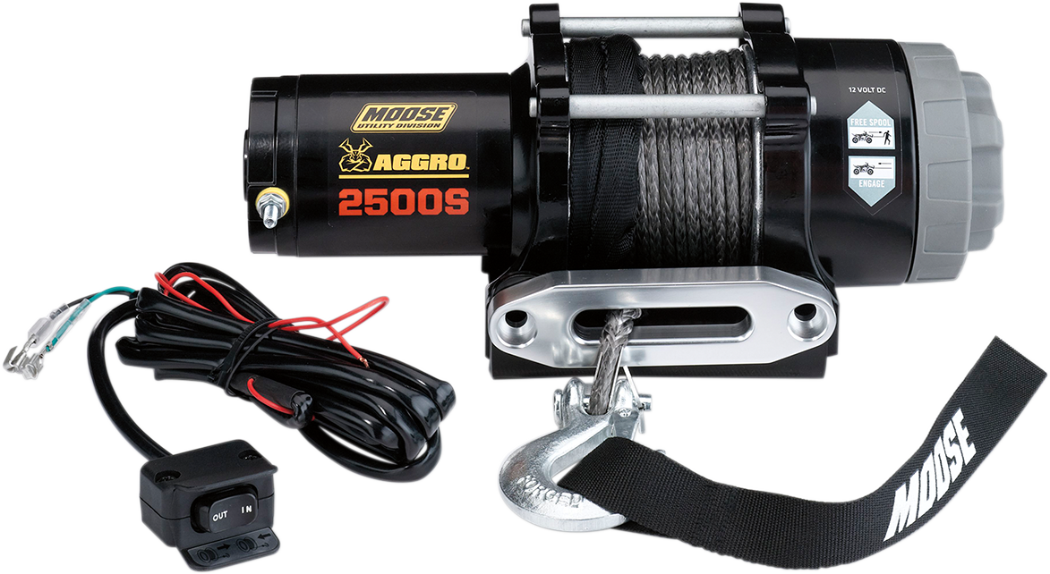 MOOSE UTILITY 2500 LB Winch - Synthetic Rope 104307