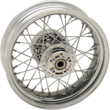 DRAG SPECIALTIES Rueda trasera - Disco único/ABS - Cromada - 16"x5.00" - '09+ AGUJERO DEL VÁSTAGO DESPLAZADO, NO LATERAL 64543 