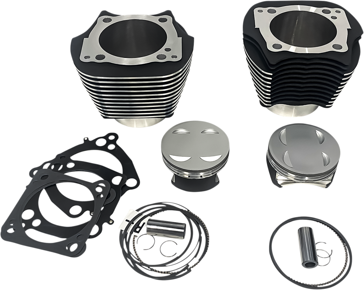 REVOLUTION PERFORMANCE, LLC Cylinder Kit - 143" - Black with Highlighted Fins - M8 RP201-616W