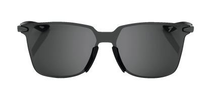 100% Legere Sunglasses - Square - Polished Black - Smoke 60020-00000