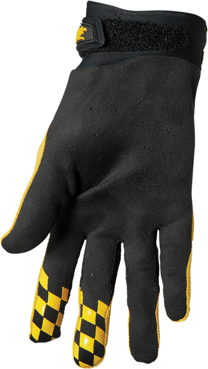 THOR Hallman Digit Gloves - Black/Yellow - 2XL 3330-6781