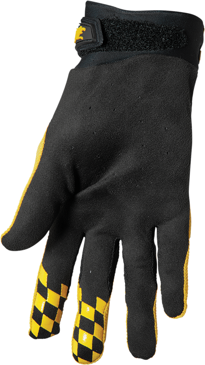 THOR Hallman Digit Gloves - Black/Yellow - XL 3330-6780