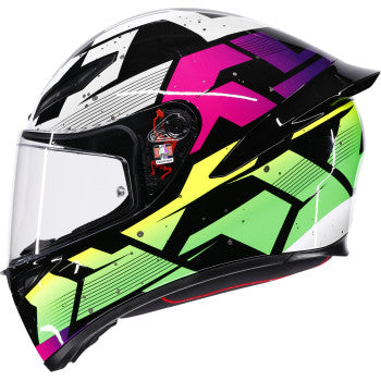 AGV Helmet K1 S Punkpulse Black/Purple/Lime Sm 2118394018-071-S