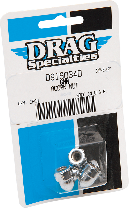 DRAG SPECIALTIES Acorn 6 Mm (5) MBP1206