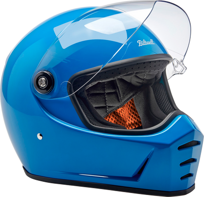 BILTWELL Lane Splitter Helmet - Gloss Tahoe Blue - Small 1004-129-502