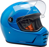 BILTWELL Lane Splitter Helmet - Gloss Tahoe Blue - Large 1004-129-504