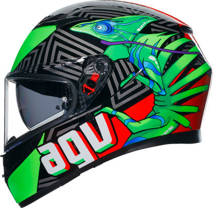 AGV K3 Helmet - Kamaleon - Black/Red/Green - 2XL 21183810040132X