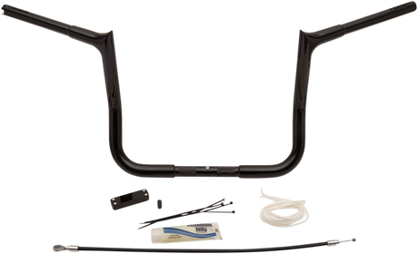 FAT BAGGERS INC. Handlebar Kit - Pointed Top - 12" - Black 909112-B