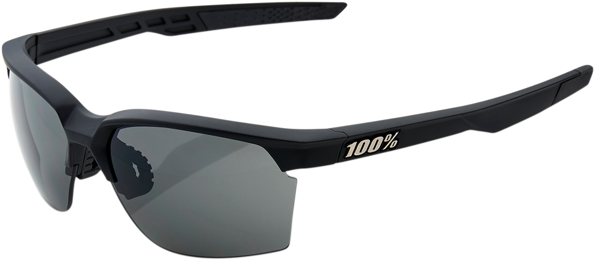 100% Sportcoupe Sunglasses - Black - Smoke 61020-100-57