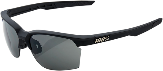 100% Sportcoupe Sunglasses - Black - Smoke 61020-100-57